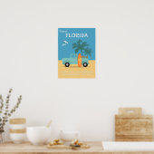 Florida Beaches Vintage Travel Poster (Küche)