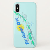 Florida befestigt die Retro Karte Case-Mate iPhone Hülle (Rückseite)