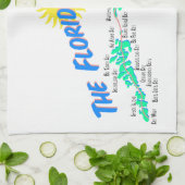 Florida befestigt Karte Handtuch (Gefaltet)