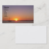 Florida befestigt Sonnenuntergang Visitenkarte (Vorne/Hinten)