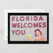 Florida begrüßt Postkarte (Vorne/Hinten)