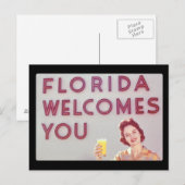 Florida begrüßt Sie Postkarte (Vorne/Hinten)