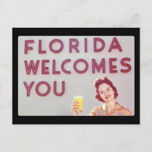 Florida begrüßt Sie Postkarte