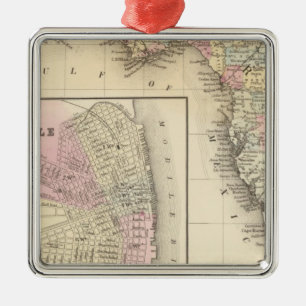 Florida, beweglich ornament aus metall