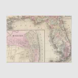 Florida, beweglich seidenpapier