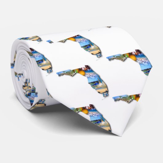 FLORIDA-BILD-ENTWURF KRAWATTE (Gerollt)