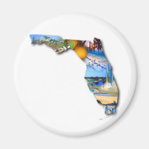 FLORIDA-BILD-ENTWURF MAGNET