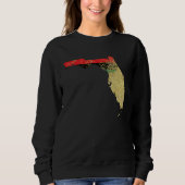 Florida  Black Pride Pan African Flag Home Hometow Sweatshirt (Vorderseite)