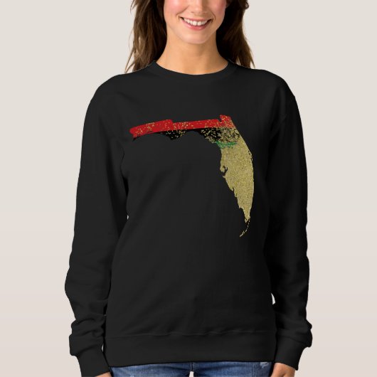 Florida Black Pride Panafrikanische Flagge Zuhause Sweatshirt (Vorderseite)