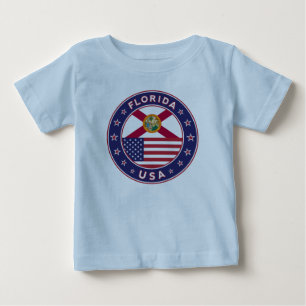 Florida, blau baby t-shirt