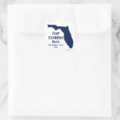 Florida Blue 2024 Square Sticker gedreht (Tasche)