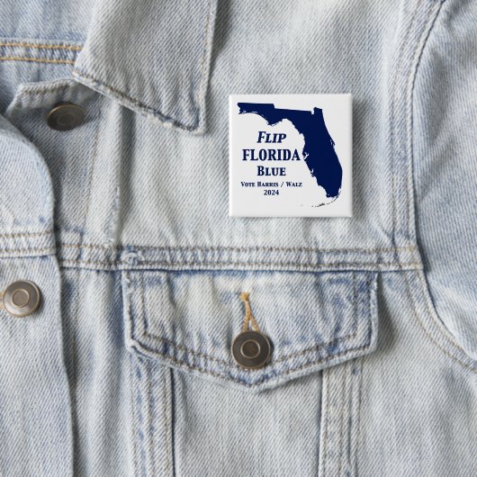 Florida Blue im Jahr 2024 gedreht Button (Beispiel)