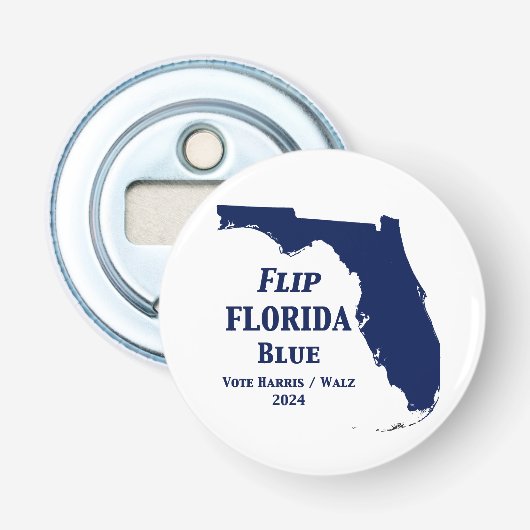 Florida Blue im Jahr 2024 gedreht Flaschenöffner (Vorderseite)