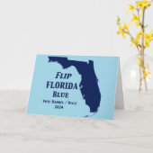 Florida Blue im Jahr 2024 gedreht Karte (Gelbe Blume)