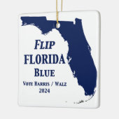 Florida Blue im Jahr 2024 gedreht Keramikornament (Links)