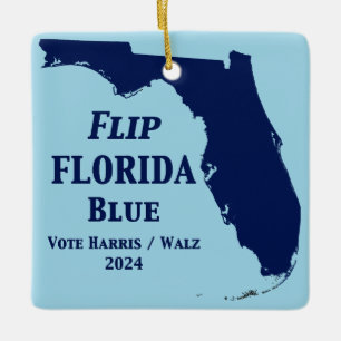 Florida Blue im Jahr 2024 gedreht Keramikornament