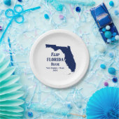Florida Blue im Jahr 2024 gedreht Pappteller (Party)