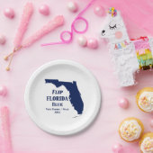 Florida Blue im Jahr 2024 gedreht Pappteller (Party)