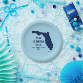 Florida Blue im Jahr 2024 gedreht Pappteller (Party)