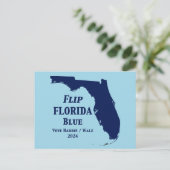Florida Blue im Jahr 2024 gedreht Postkarte (Stehend Vorderseite)