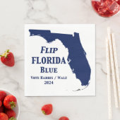 Florida Blue im Jahr 2024 gedreht Serviette (Beispiel)