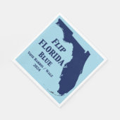 Florida Blue im Jahr 2024 gedreht Serviette (Ecke)