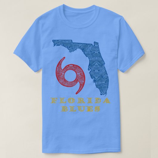 Florida Blues T-Shirt (Design vorne)