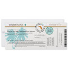 Florida Boarding Pass Einladung Hochzeit