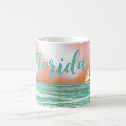 Florida Boat Sailing Kaffeetasse (Mittel)