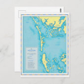 Florida - Boca Grande Marina Vintage Postcard Postkarte (Vorne/Hinten)