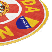 Florida Bosnian American Cutting Board Schneidebrett (Ecke)