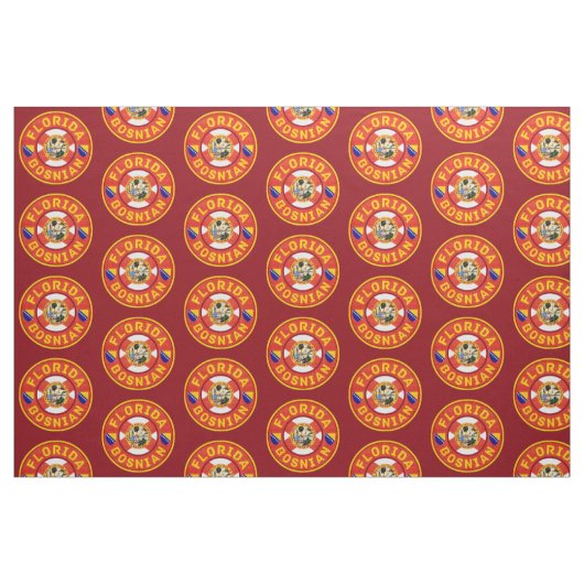 Florida Bosnian American Fabric Stoff (Fat Quarter (45,7 x 55,9 cm))