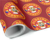 Florida Bosnian American Gift Wrap Geschenkpapier (Rolleneckpunkt)