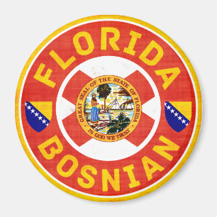 Florida bosnisch-amerikanischer Kühlschrankmagnet