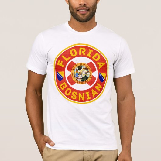 Florida bosnisch-amerikanisches T-Shirt (Vorderseite)