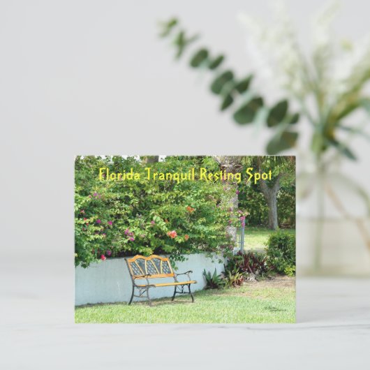 Florida Bougainvillea Postkarte (Stehend Vorderseite)