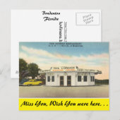 Florida, Bradenton, The Corner Restaurant Postkarte (Vorne/Hinten)