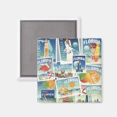 Florida-Briefmarke Magnet (Vorderseite/Rückseite)