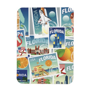 Florida-Briefmarke Magnet