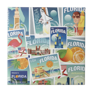Florida-Briefmarken Fliese