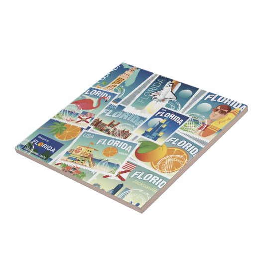 Florida-Briefmarken Fliese (Seite)