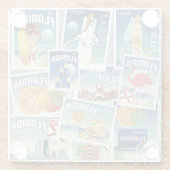 Florida-Briefmarken Glasuntersetzer (Rückseite)