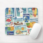 Florida-Briefmarken Mousepad (Mit Mouse)