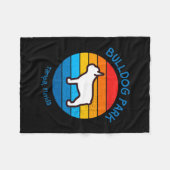 Florida Bulldog Park Fleecedecke (Vorderseite (Horizontal))