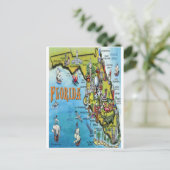 Florida Cartoon Karte (Stehend Vorderseite)