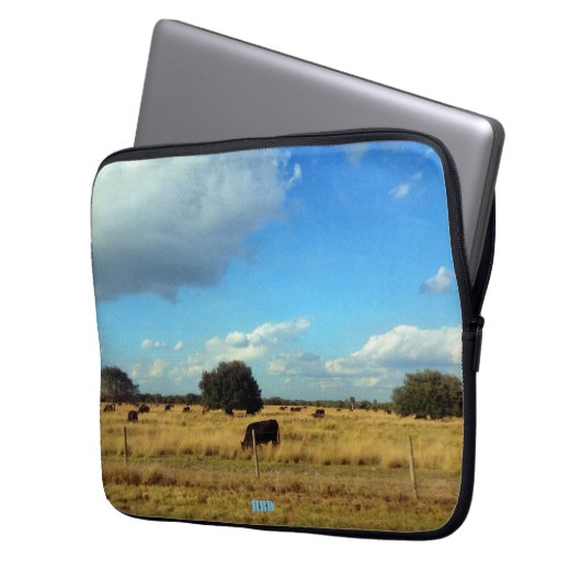 Florida Cattle Laptopschutzhülle (Vorderseite Links)