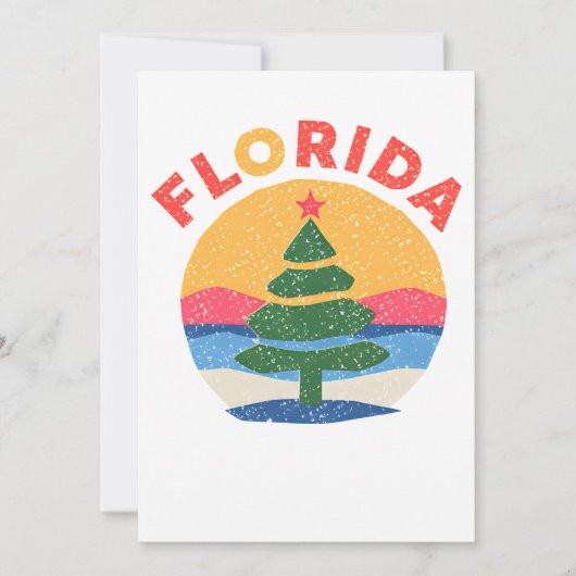 Florida christmas feiertagskarte (Vorderseite)