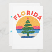 Florida christmas feiertagskarte (Vorne/Hinten)