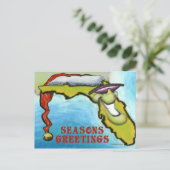 Florida Christmas Feiertagspostkarte (Stehend Vorderseite)