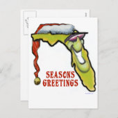 Florida Christmas Feiertagspostkarte (Vorne/Hinten)